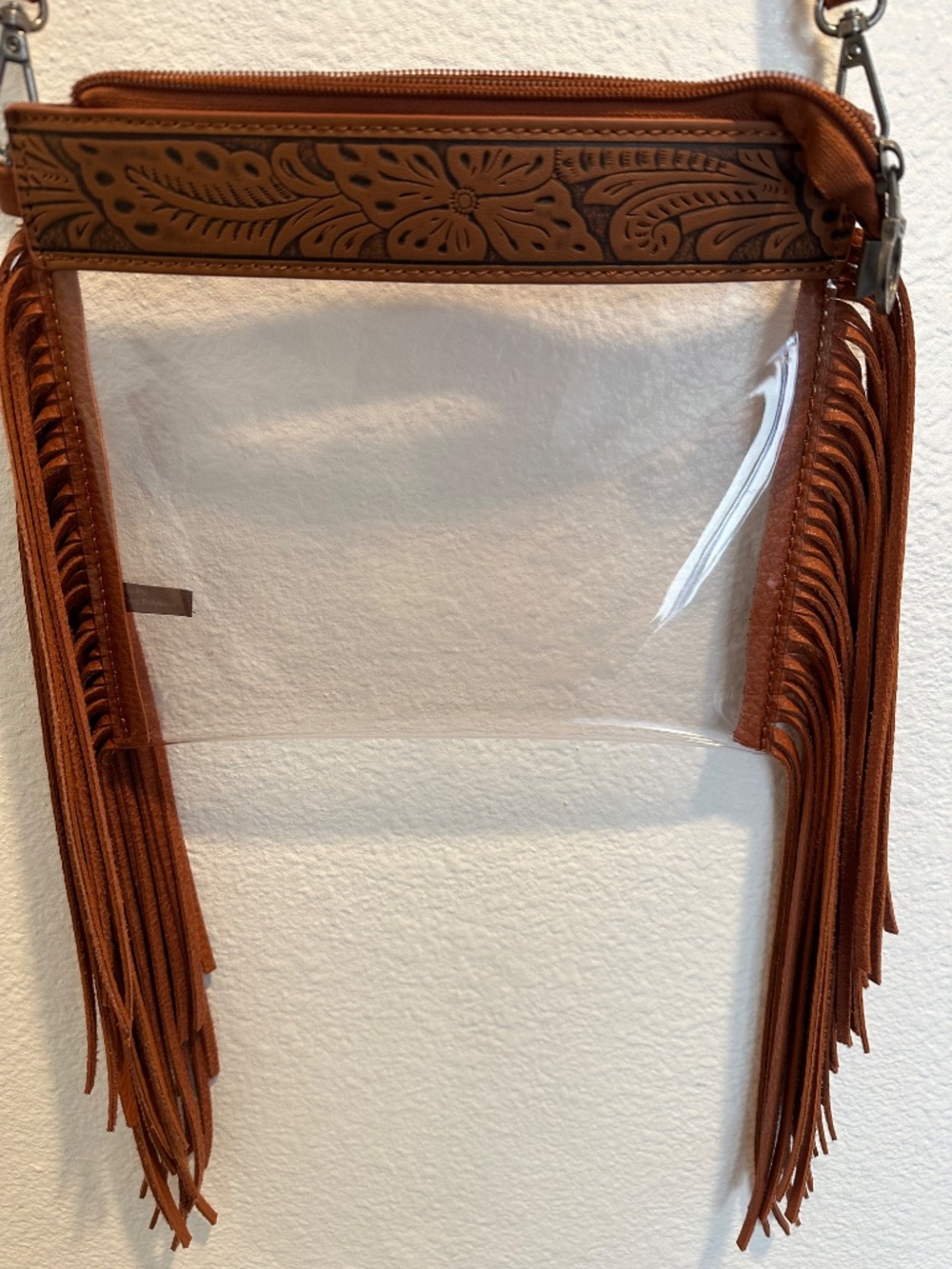 Montana West leather fringe Purse. NWOT - Picture 6 of 9